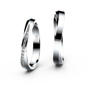 Snubní prsteny ze stříbra 3017,3018