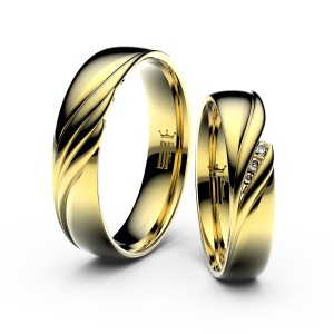 snubni prsteny danfil zlute zlato