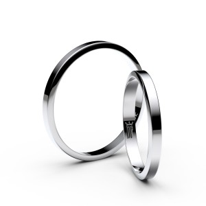 Snubní prsteny z bílého zlata 4A25