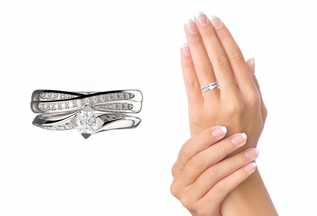 Luxusní snubní a zásnubní prsten